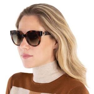 NWT Ferragamo Butterfly Tortoise Sunglasses with Case